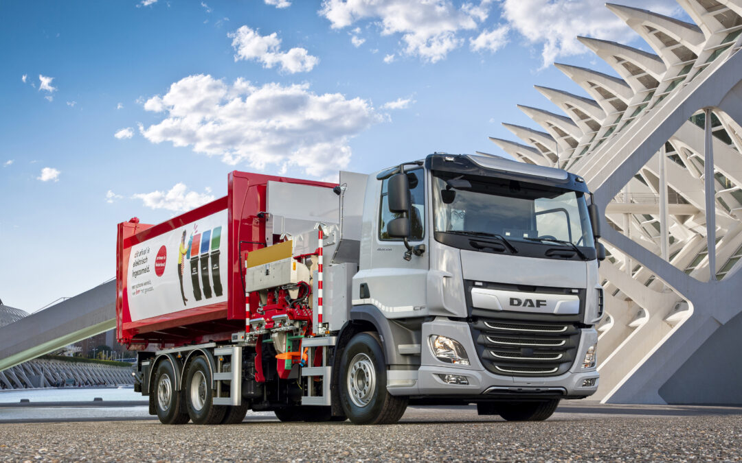 Nu ook DAF CF Electric met 6×2 bakwagen-chassis