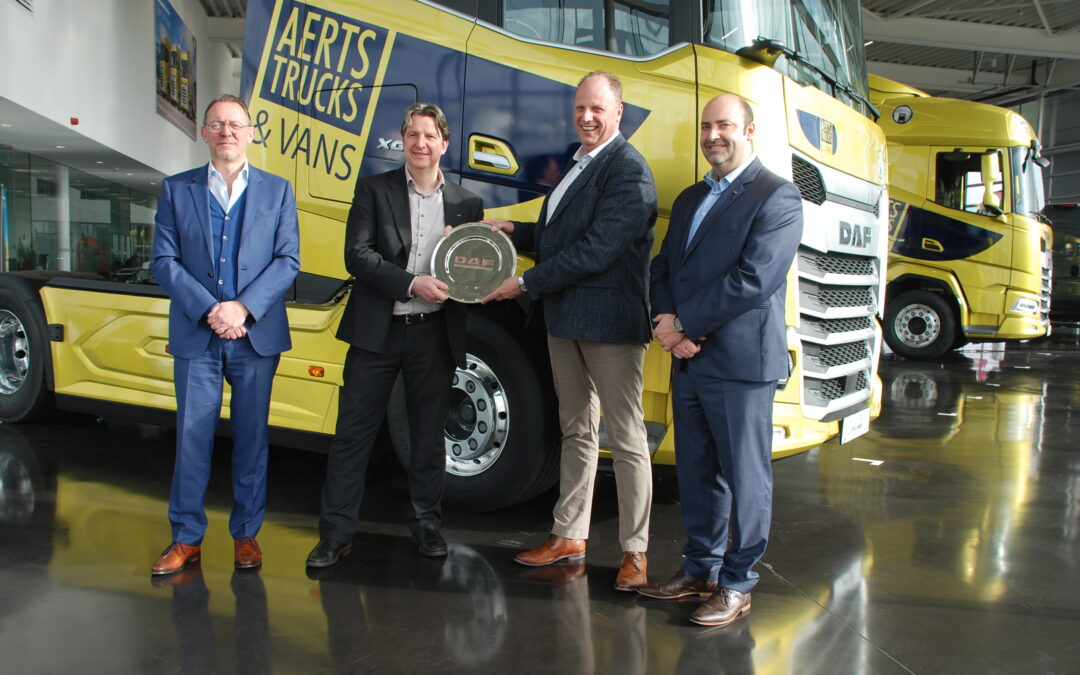 Aerts Trucks uitgeroepen tot Best Dealer of the Year 2022 van DAF North-West