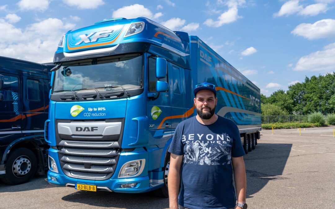 Peter Jacobs strijdt voor België tijdens de Internationale finale van de DAF Driver Challenge