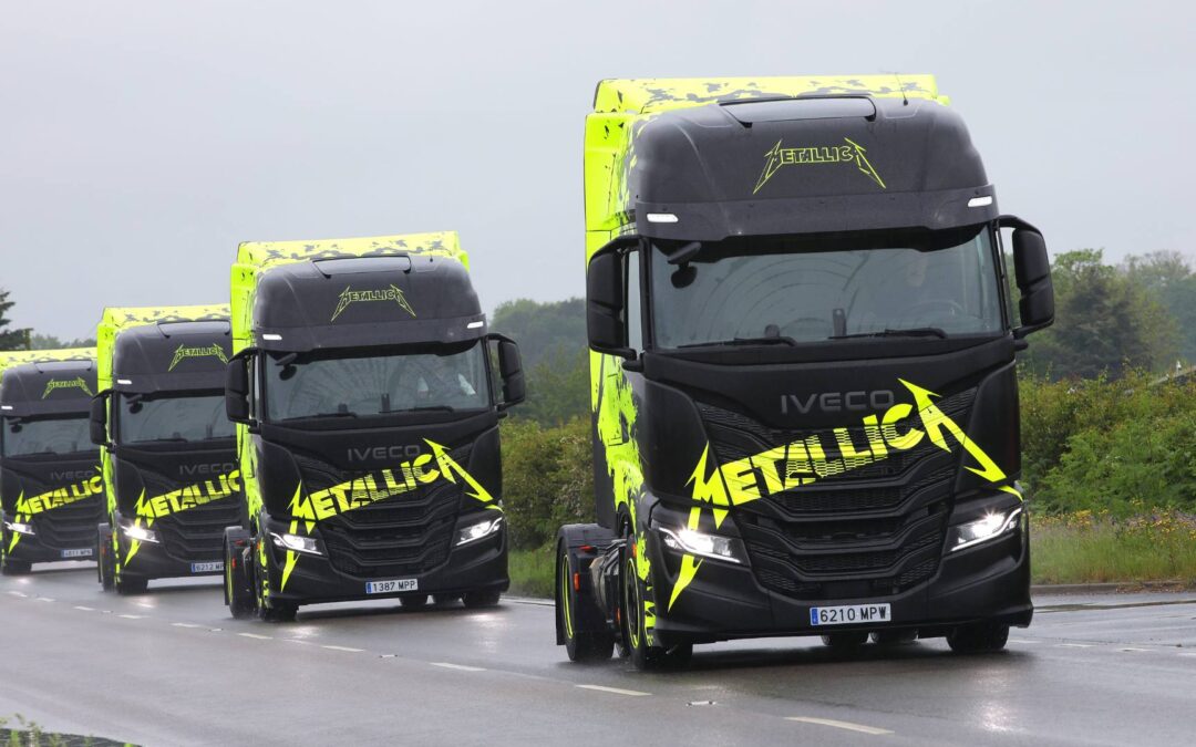 La flotte multi-énergies IVECO donne le coup d’envoi de l’étape européenne du Metallica M72 World Tour