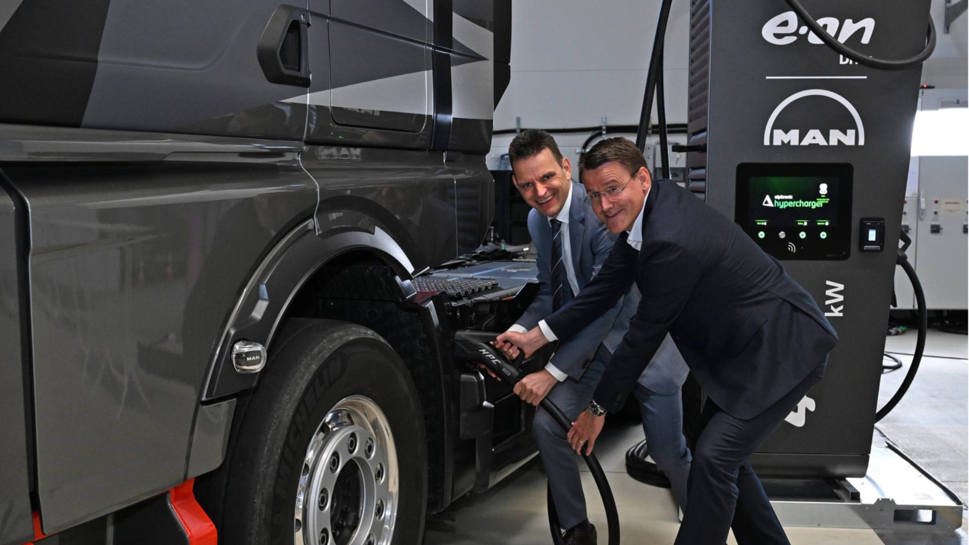 E.ON en MAN bouwen openbaar oplaadnetwerk voor elektrische vrachtwagens in Europa